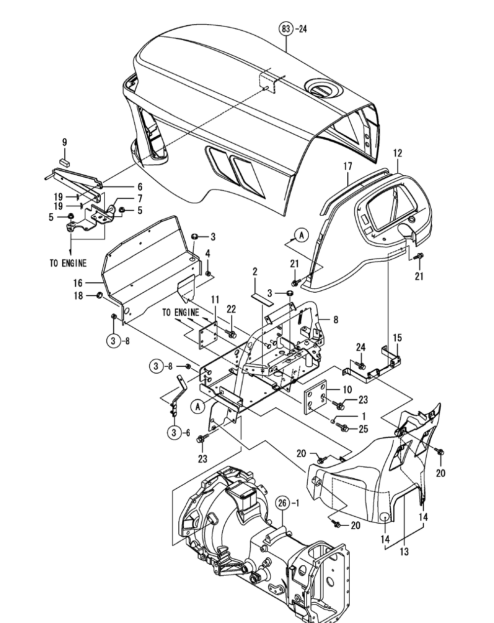 Dashboard Diagram and Parts List for SX3100 54ALB4S727-54ALB4SW727-54ALB4SX727-54ALB4SY727-54ALB4SZ727-54AMB4S727-54AMB4SW727-54AMB4SX727-54AMB4SY727-54AMB4SZ727 Cub Cadet Lawn Tractor